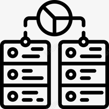 服务器服务器分析33线性图标图标