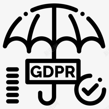公共标识安全gdpr安全勾选图标图标