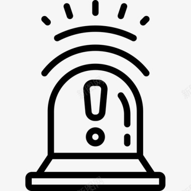 公共标识安全报警网络安全13线性图标图标