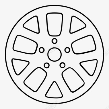 汽车轮子乘坐轮胎图标图标