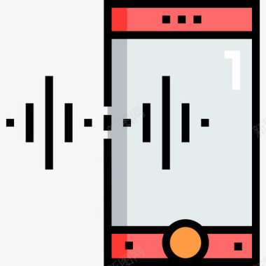 手机友加图标手机音频和视频19线性颜色图标图标