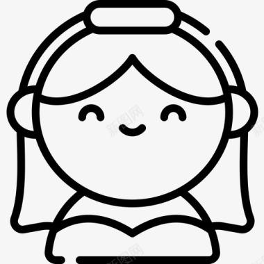 新娘婚礼183直系图标图标