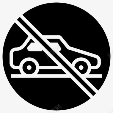 禁止交通汽车超速行驶禁止车辆图标图标
