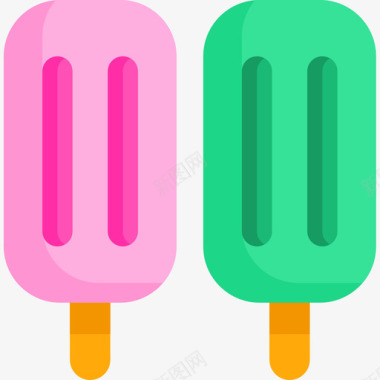 笑脸糖果冰棒糖果和糖果13扁平图标图标