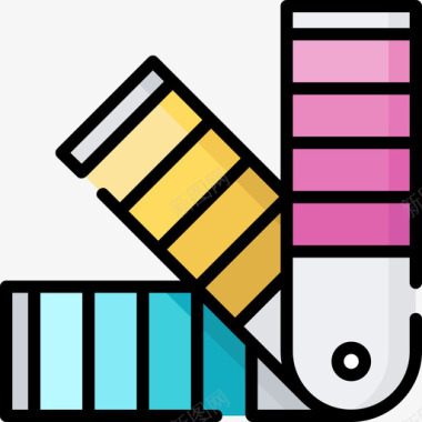 诺基亚N95Pantone平面95线性颜色图标图标