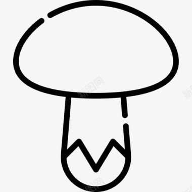 蘑菇秋季54线形图标图标