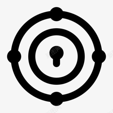 公共标识安全vpn连接互联网图标图标