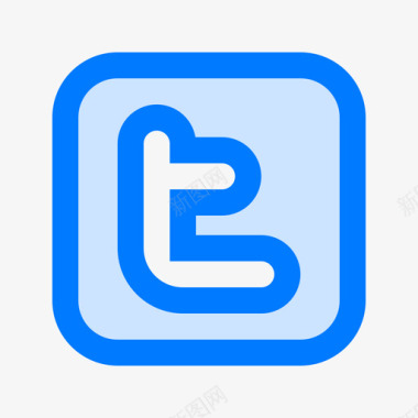 清晨的101Twitter社交媒体101蓝色图标图标