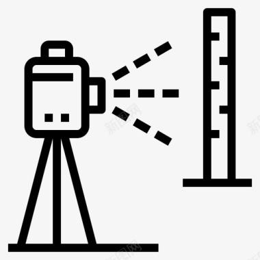 自动化工程三脚架工程测量图标图标