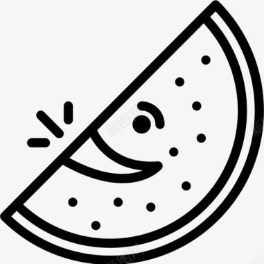 西瓜美食家2直线型图标图标