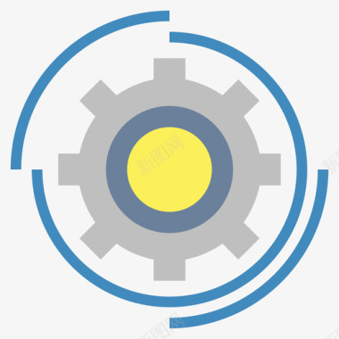 时光齿轮齿轮结构108扁平图标图标