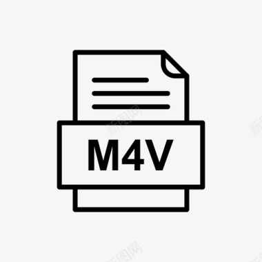 M4V格式m4v文件文件图标文件类型格式图标