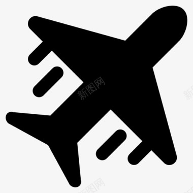 飞机航空旅行空客图标图标