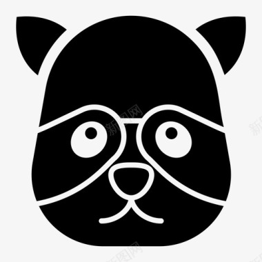 熊猫熊猫表情符号情感图标图标