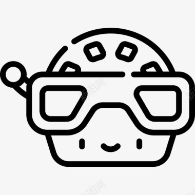 观众儿童玩具10线性图标图标