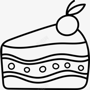 蛋糕面包房64黑色图标图标