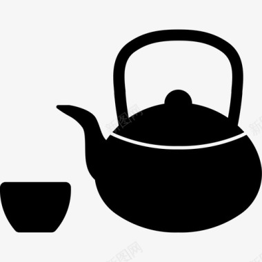 绿茶文化饮料图标图标