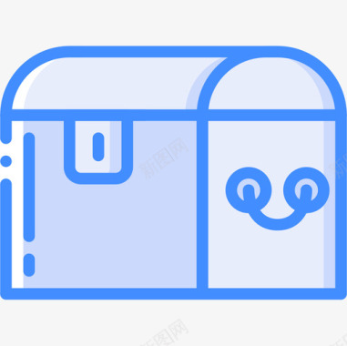 箱子箱子容器4蓝色图标图标