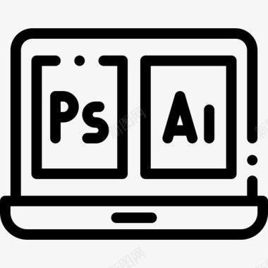 ADOBE软件软件编辑16线性图标图标