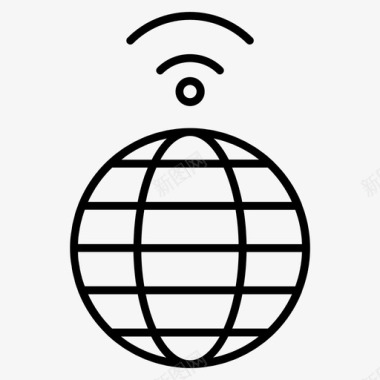 全球连接地球互联网图标图标