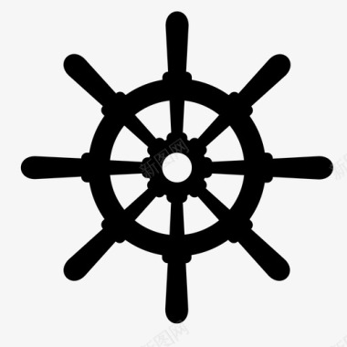 航海运输方向盘图标图标
