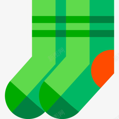 保暖袜子袜子圣帕特里克第12天平装图标图标