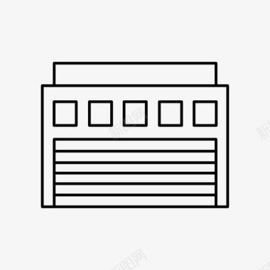 城市建筑手绘建筑公寓建筑和城市图标图标