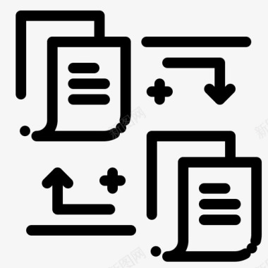 icon分享管理文件传输任务和项目管理图标图标