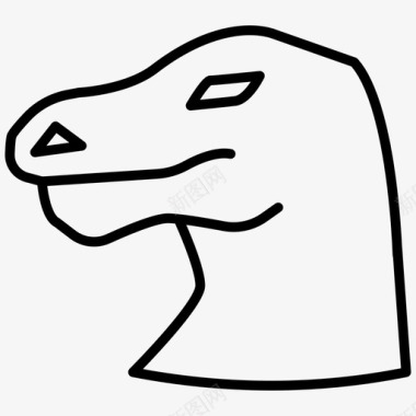 科莫多龙动物脸图标图标