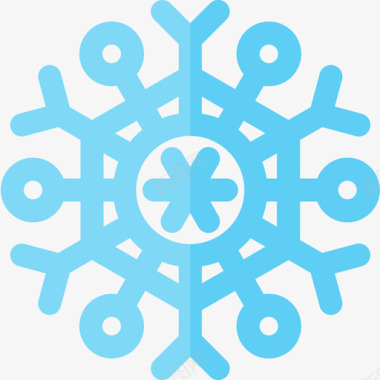 雪花冬季62平坦图标图标