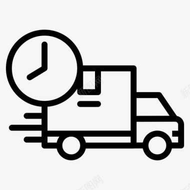 送货车货物运输图标图标