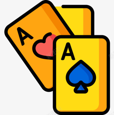 扑克牌游戏71线颜色图标图标
