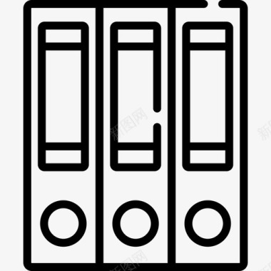 活页纸张活页夹161办公室直线图标图标