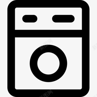 大容量洗衣机洗衣机房地产163直列式图标图标