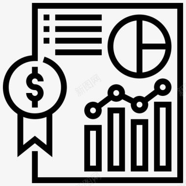 投资回报率数据分析图表图标图标