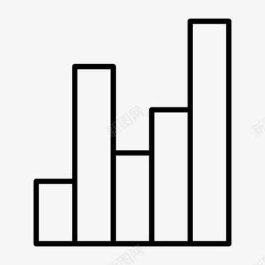 钱袋金融图表分析商业图标图标