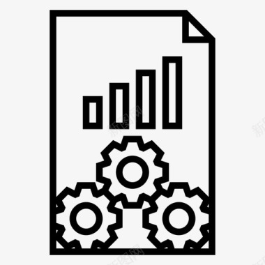 分析数据齿轮图标图标