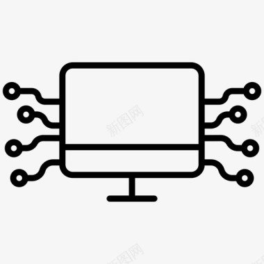 主机计算机网站服务器和主机概述图标图标