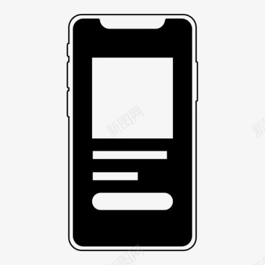 iphonex产品页电子商务图标图标