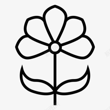 郁金香花花束图标图标