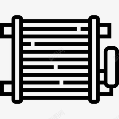 冷凝器汽车零件7线性图标图标