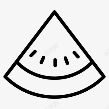 西瓜片食品水果图标图标