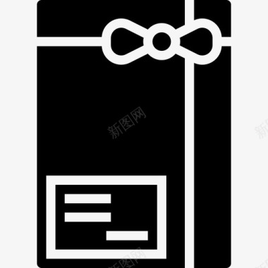 礼品盒邮政元素2字形图标图标
