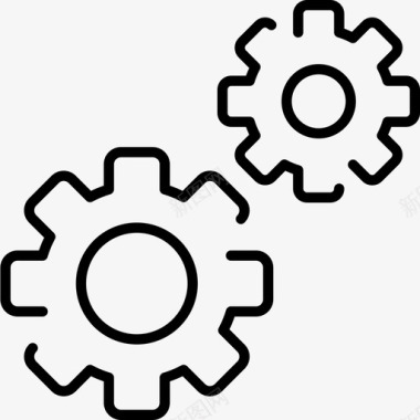 公共标识红设置公共线性图标图标