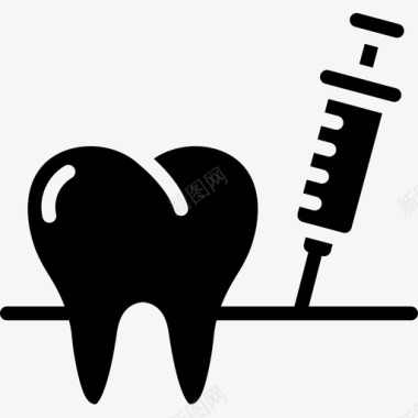 牙齿图标牙齿牙科5填充图标图标