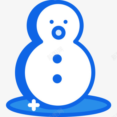 雪人第九季蓝色图标图标