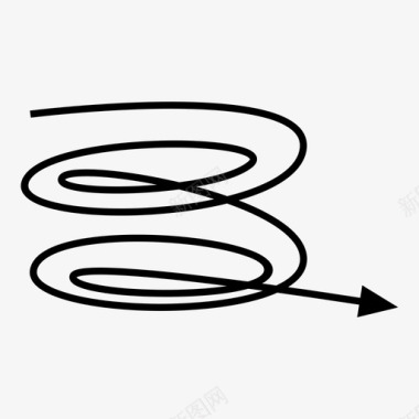 迷宫人脑箭头方向涂鸦图标图标