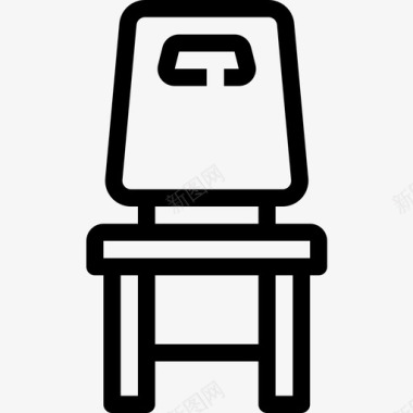 椅子商务基本元素直线型图标图标