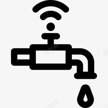 智能储物柜水龙头智能农场9线性图标图标