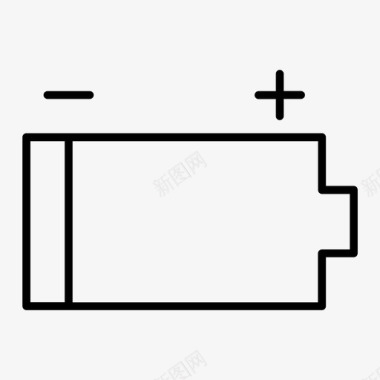 电源功率电池蓄电池能量图标图标